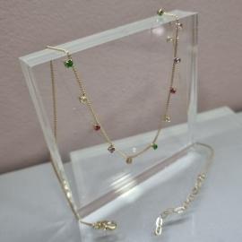 COLAR OURO CHOKER PONTO LUZ R	