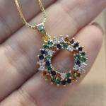 COLAR OURO CIRC RAINBOW	CO1681