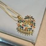 COLAR OURO CORA RAINBOW	