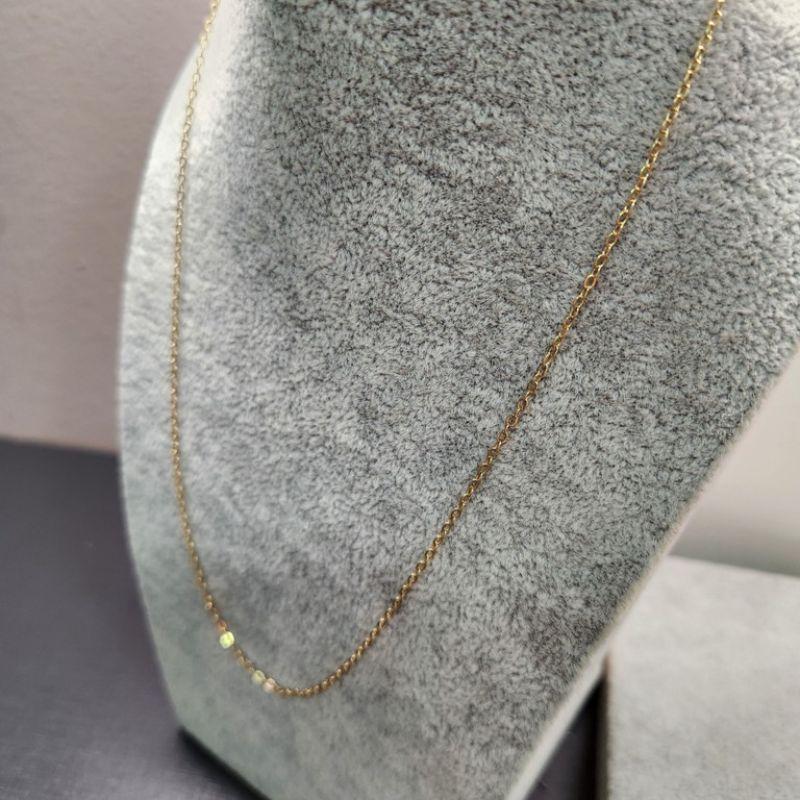 COLAR OURO CORRENTE ELOS QUADRADOS