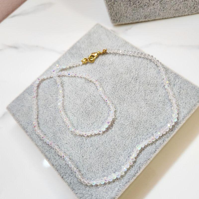 COLAR OURO CRISTAL FURTA COR