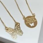 COLAR OURO ESCAPULÁRIO BORBOLETA	CO1742