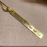 COLAR OURO FASES DA LUA	