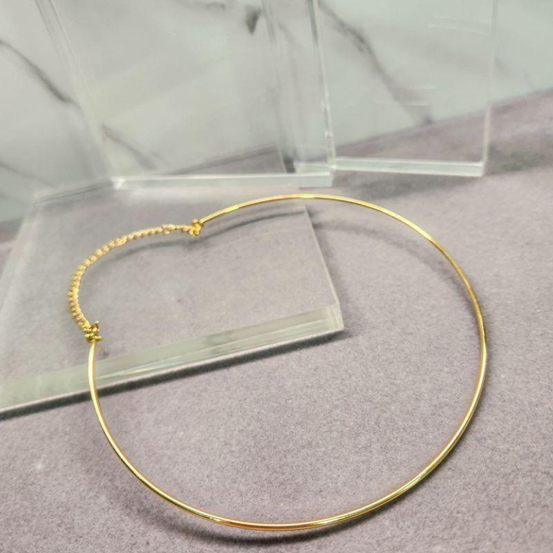 COLAR OURO GARGANTILHA RÍG LISA