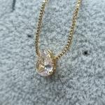 COLAR OURO GOTINHA CRISTAL	