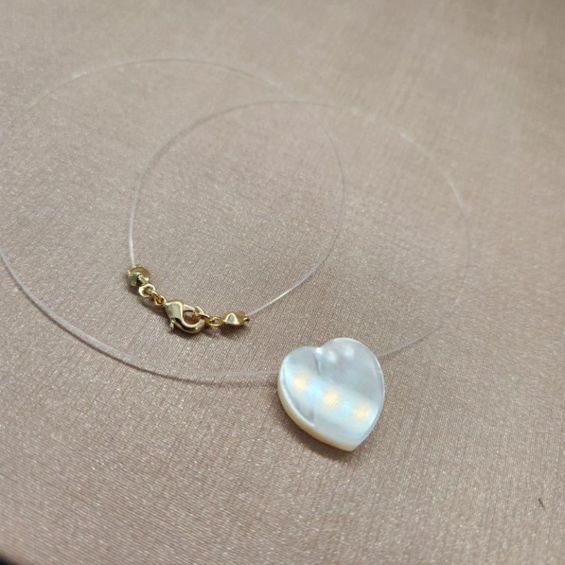 COLAR OURO INV CORAÇÃO MADR