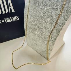 COLAR OURO LONGO CORRENTE CHAPADA