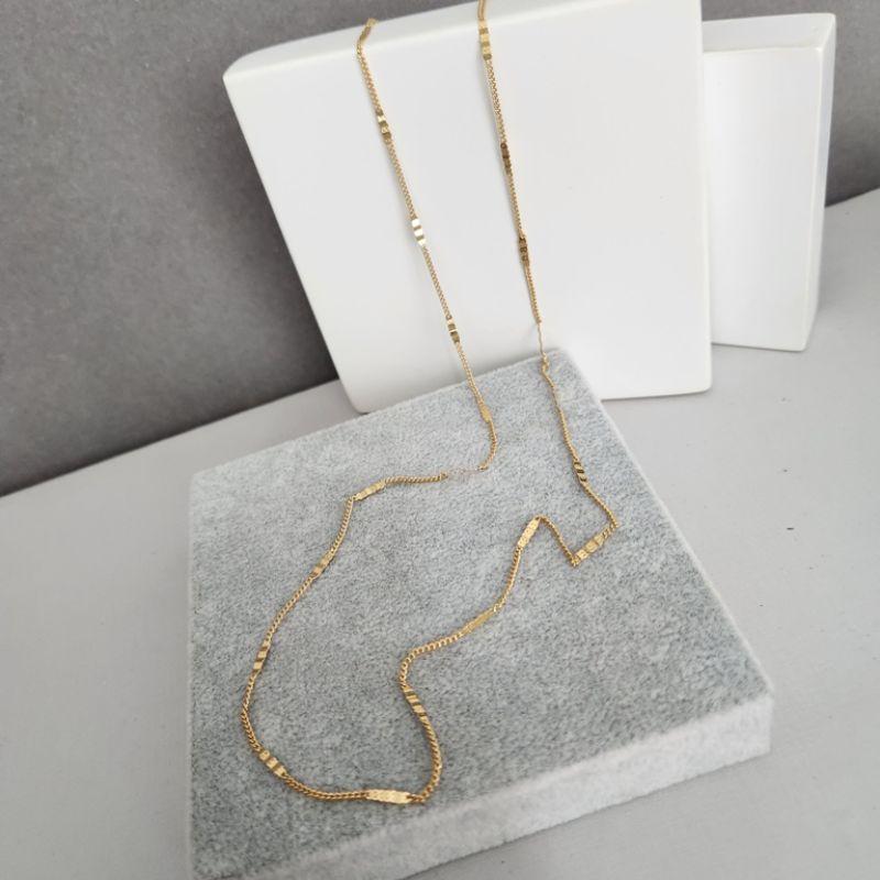 COLAR OURO LONGO ZIG ZAG