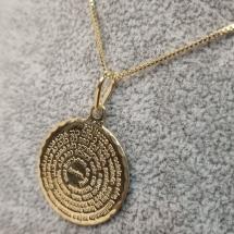 COLAR OURO MANDALA PAI NOSSO	CO1556