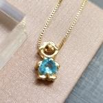 COLAR OURO MENINO AZUL