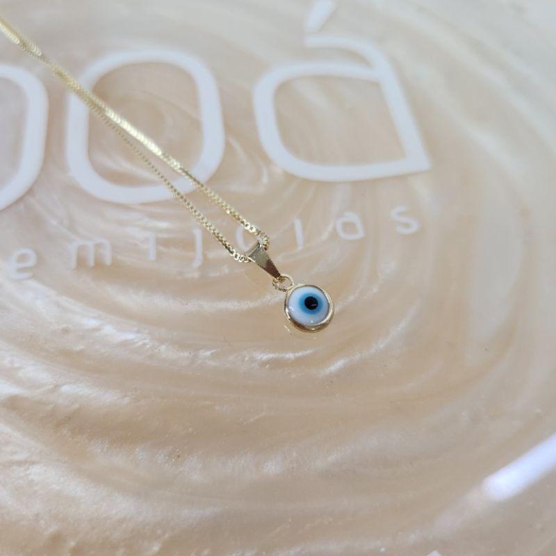 COLAR OURO OLHO GREGO P