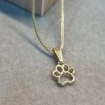 COLAR OURO PATA PET	