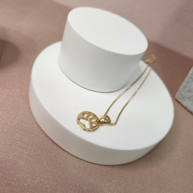 COLAR OURO PATA VAZADA circulo