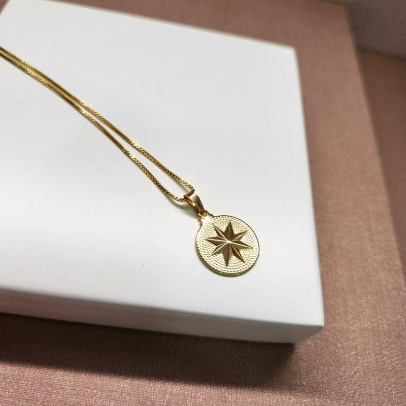 COLAR OURO ROSA DOS VENTOS