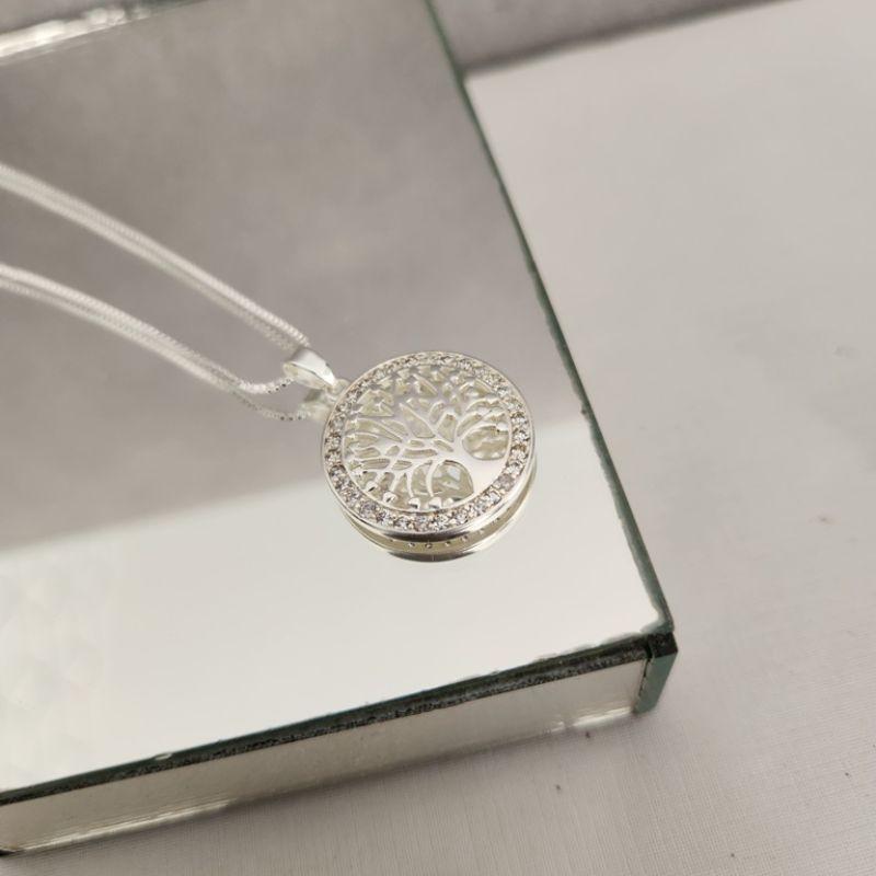 COLAR PRATA ARVORE DA VIDA ZIRC