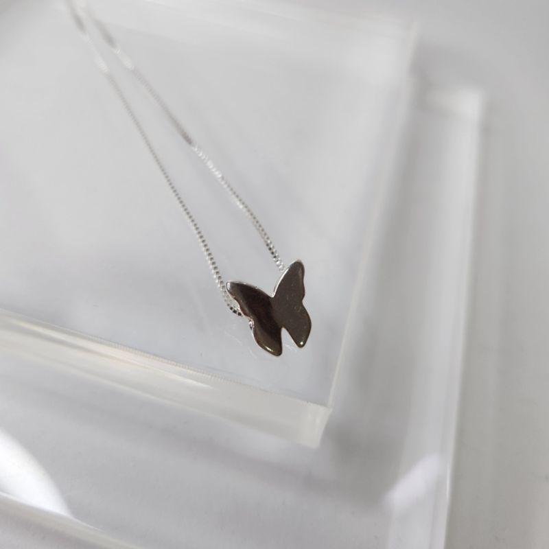 COLAR PRATA BORBOLETA ORIGAMI