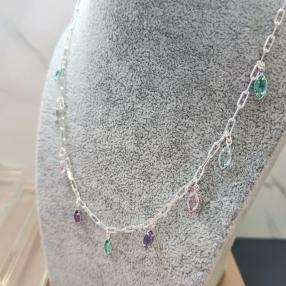 COLAR PRATA CARTIER NAVETE ARROZ C	