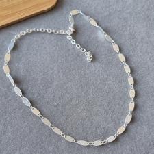 COLAR PRATA CHOKER ARROZ