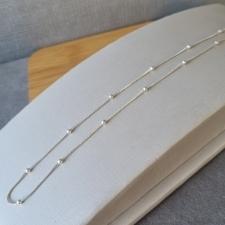 COLAR PRATA CHOKER BOLA ESPASSADA	 