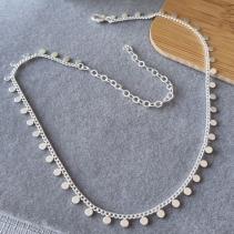 COLAR PRATA CHOKER BOLINHA CHAPADA