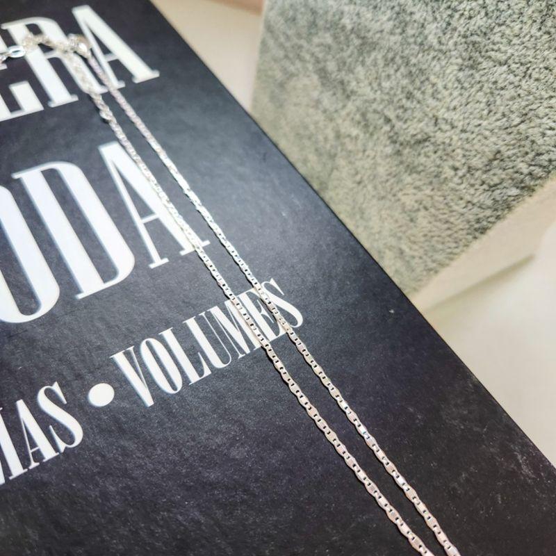 COLAR PRATA CHOKER CORRENTE CHAPADA