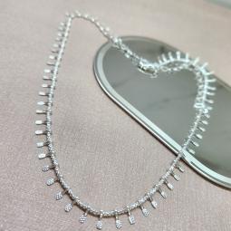 COLAR PRATA CHOKER PINOS