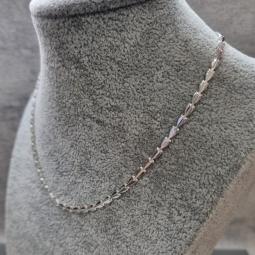 COLAR PRATA CHOKER SETAS	