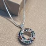 COLAR PRATA CIRC RAINBOW	CP1682