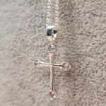 COLAR PRATA CRUZ 3 PONTOS DE LUZ
