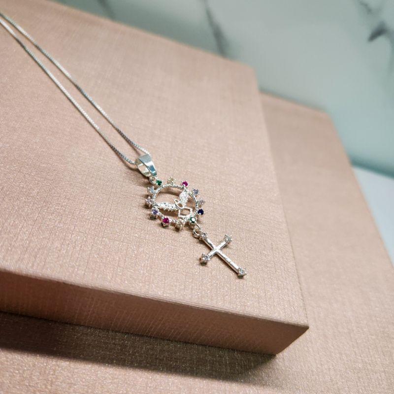 COLAR PRATA DIVINO CRUZ C