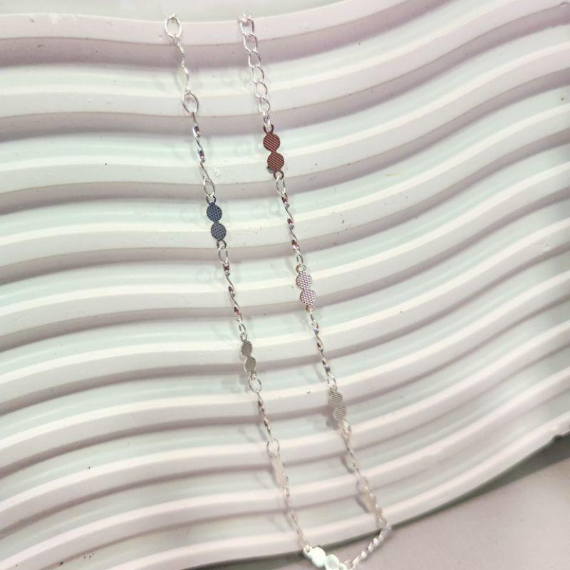 COLAR PRATA DUAS BOL PINI