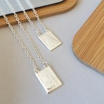 COLAR PRATA ESCAPULÁRIO GRAÇA