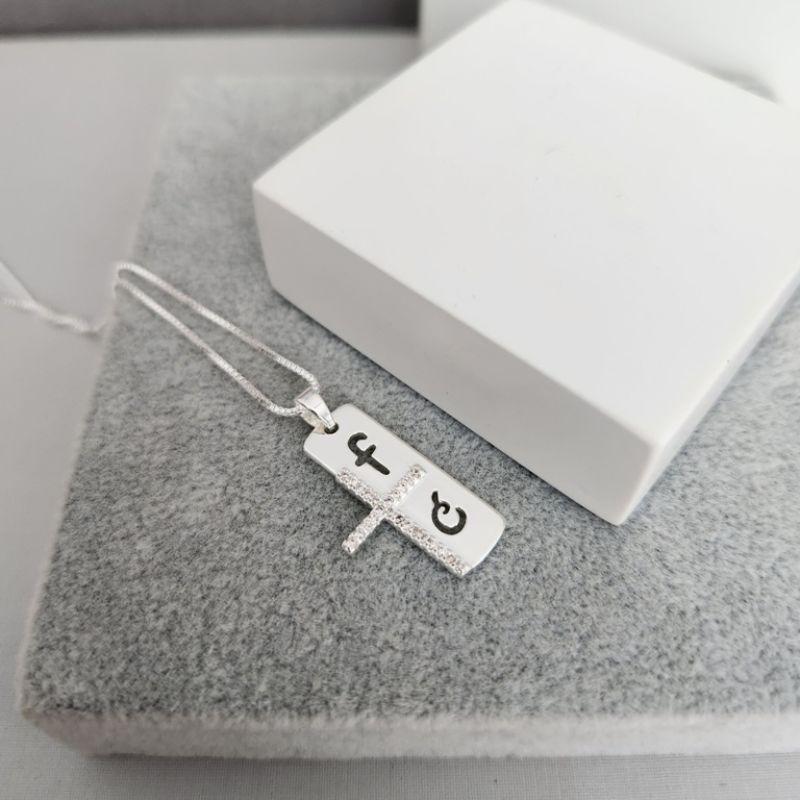 COLAR PRATA FÉ CRUZ Z