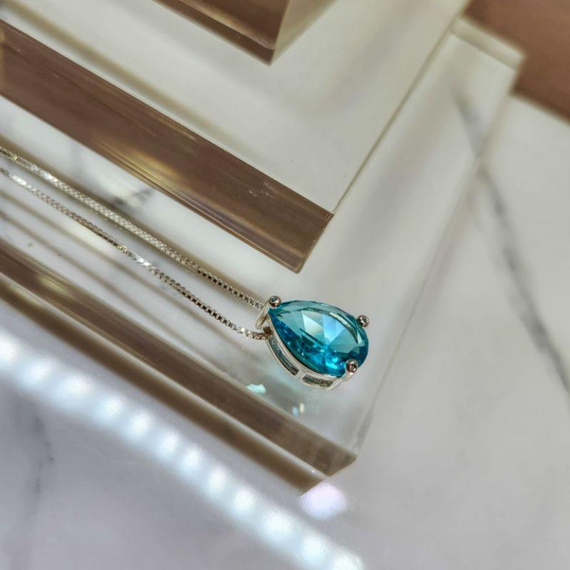 COLAR PRATA GOTA 3 PONTOS ACQUA