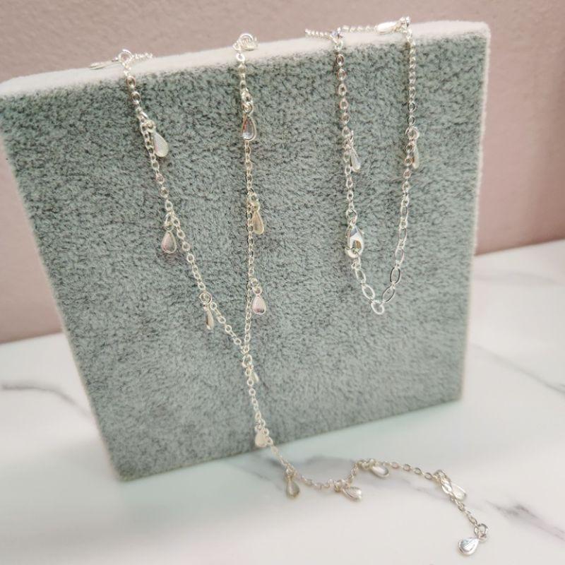 COLAR PRATA GRAV GOTINHAS