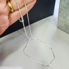 COLAR PRATA LONGO CORRENTE CHAPADA