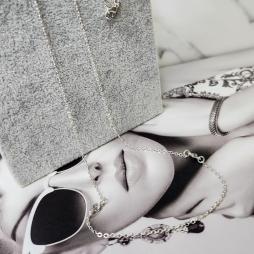 COLAR PRATA LONGO PING CRISTAL