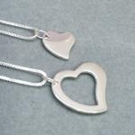 COLAR PRATA PAR CORAÇÃO