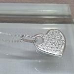 COLAR PRATA PING CORAÇÃO ZIRC
