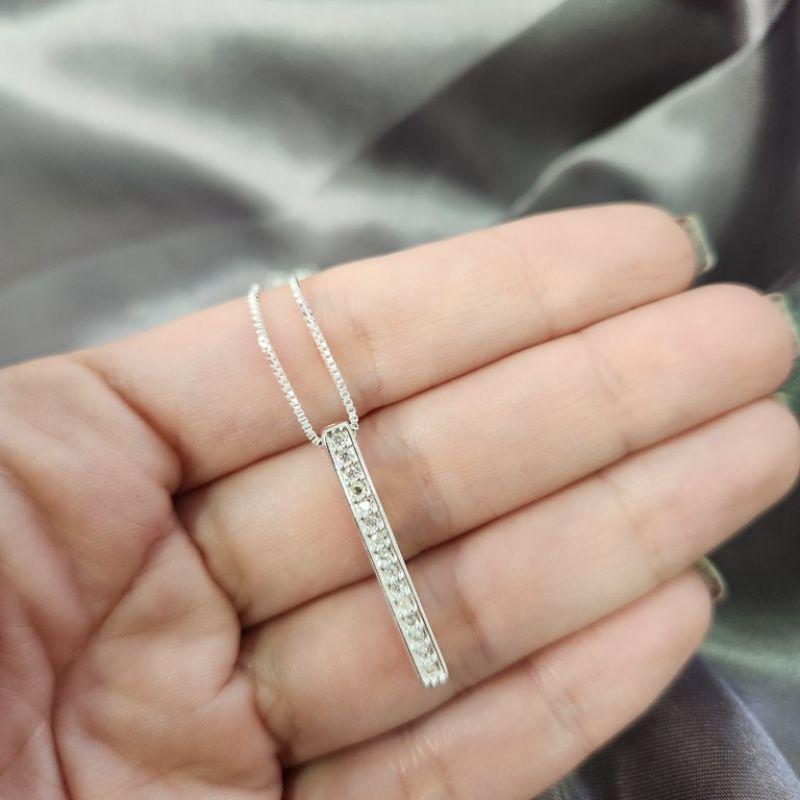 COLAR PRATA PINO ZIRC