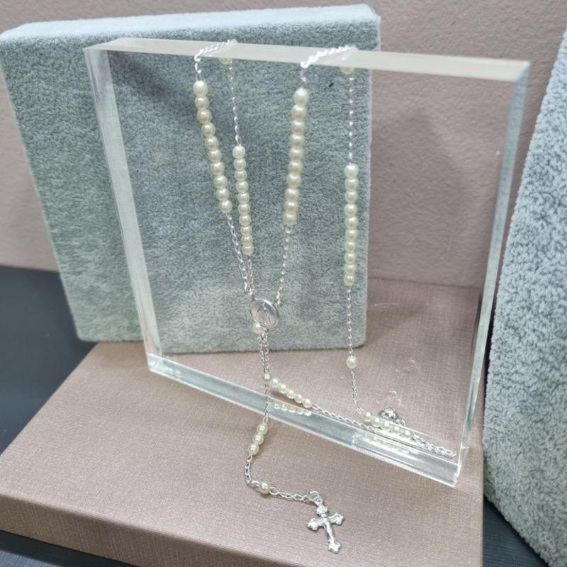 COLAR PRATA TERÇ PÉROLAS