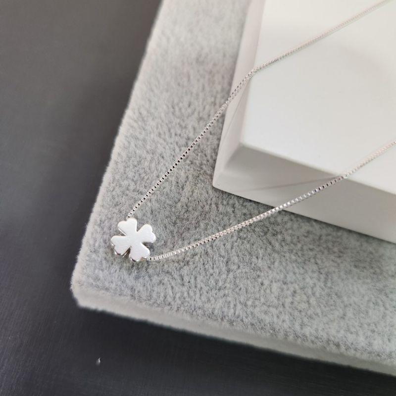 COLAR PRATA TREVO LISO