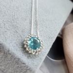 COLAR PRATA Z CIRC ACQUA