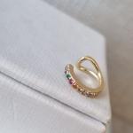 PIERCING FAKE OURO 1 ZIRC R