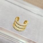 PIERCING FAKE OURO 3 FILEIRAS ZIRC