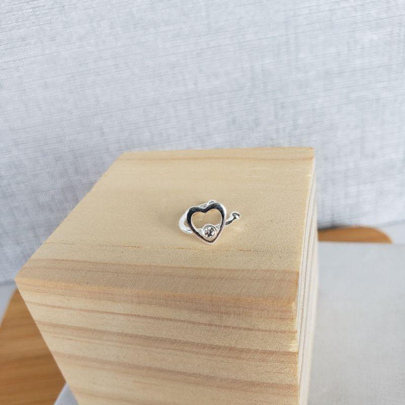 PIERCING FAKE PRATA CORAÇÃO