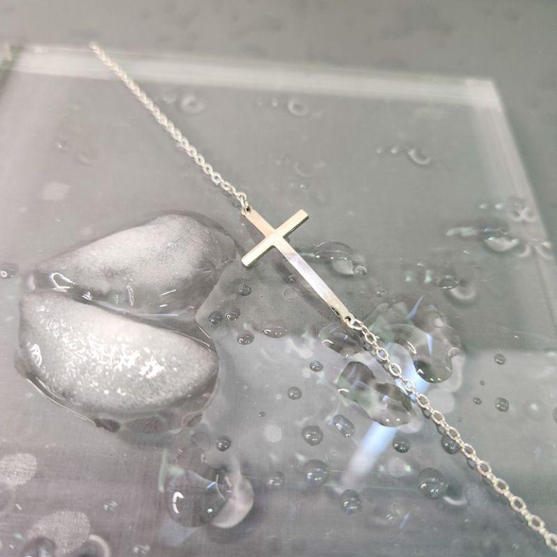 PULSEIRA AÇO CRUCIFIXO