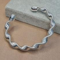 PULSEIRA BRACELETE PRATA ASPIRAL	PP547