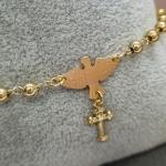 PULSEIRA OURO BOLINHA DIV CRUZ