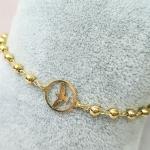 PULSEIRA OURO BOLINHA DIVINO